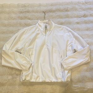 TNA White Half-Zip Lightweight Pullover